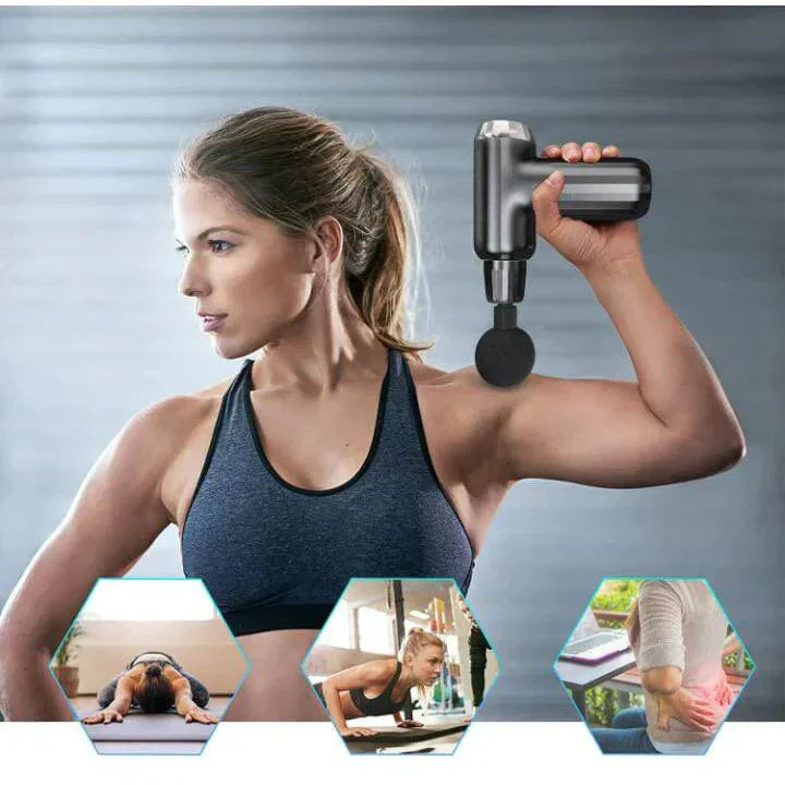 Muscles Massage Gun with 4 Heads FH -820