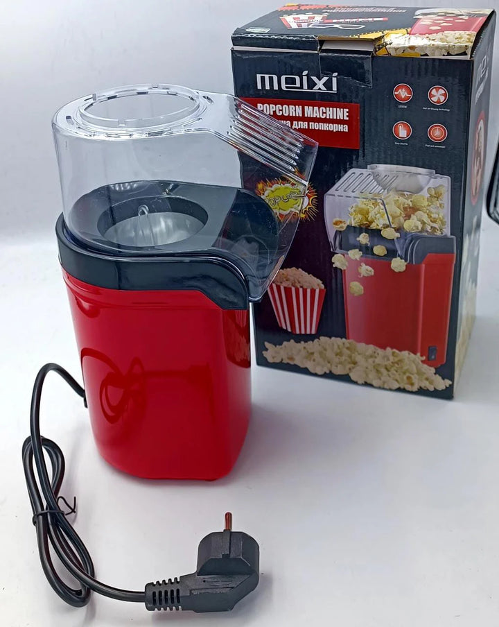Mini Electric Popcorn Machine – 1200W Hot Air Popper for Home & Parties (3-Min Fast Popping)